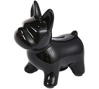 Salvadanaio Maialino, Porcellino Salvadanaio Terracotta, Simpatico Salvadanaio per Bambini, Sposi Salvadanaio Banconote, Idea Regalo per Natale, Bambini, Matrimonio Salvadanaio Battesimo (nero)