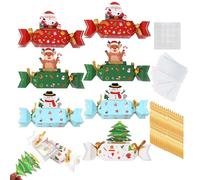 Salvadanaio natalizio per contanti, sacchetto esplosivo, per adulti, con 80 sacchetti trasparenti, per adulti, albero di Natale, feste di compleanno, vacanze