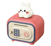 Salvadanaio per bambini, con password e impronte digitali, adorabile cassetta di sicurezza automatica, banca per bambini, per giocare a Natale, casa, 4-10 anni, per bambini e ragazze