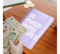 Salvadanaio per risparmio, raccoglitore economico per spese e finanze - agenda per 100 giorni con buste - Strumenti per il budget per adulti, uso domestico e finanziario