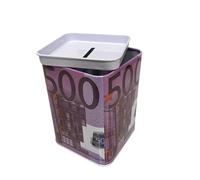Salvadanaio quadrato per bambini in colori vivi. Con coperchio. Può essere utilizzato con contenitore per matite (500 euro)