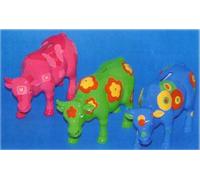 Salvadanaio resina toro maxi colorato