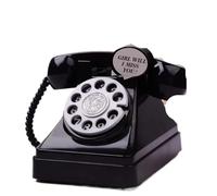Salvadanaio retrò con telefono, ornamenti, contenitore for monete, scatola for il risparmio di denaro, for soggiorno, scrivania, camera da letto, scaffale(Black)