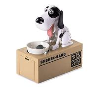 Salvadanaio robotico per il risparmio, design carino, a batteria, con meccanismo per rubare le monete, oggetto decorativo ideale come regalo,