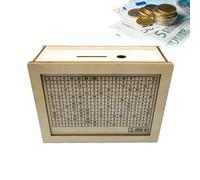 Salvadanaio - Salvadanaio per risparmiare denaro, salvadanaio per la raccolta di denaro di Capodanno | Salvadanaio per bambini - Salvadanaio a forma di banco per monete dalla decorazione della casa