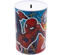 Salvadanaio Spiderman per ragazzi - Salvadanaio in metallo Marvel, durevole moneta e risparmio di denaro, idea per bambini e fan dei supereroi, dimensioni 15 cm