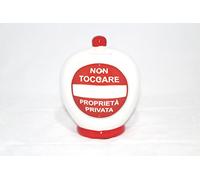 SALVADANAIO terracotta "NON TOCCARE PROPRIETA' PRIVATA" N° 51 cod. 7226