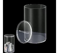 Salvadanaio trasparente in acrilico, può essere depositato e prelevato, salvadanaio trasparente con coperchio L,1 pz/taglia piccola,1 pz / taglia grande,1 pz / taglia mediaColore unicoPMMA