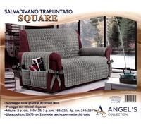 Salvadivano Copridivano trapuntato 1-2-3-4 posti con laccetti e tasche laterali