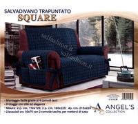 Salvadivano Copridivano trapuntato 1-2-3-4 posti con laccetti e tasche laterali