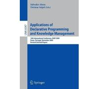 Salvador Abreu Applications of Declarative Programming and Knowledge (Tascabile)