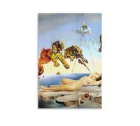 Salvador Dalí Dream Caused by The Flight of A Bee Around A Melograne A Second Before Awakening Poster pittura decorativa su tela per soggiorno camera da letto pittura senza cornice 60 x 90 cm