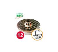 Salvador - Piastra per tritacarne modello 12 in Acciaio Inox 18/10
