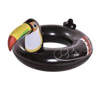 SALVAGENTE CIAMBELLA GONFIABILE A FORMA DI TUCANO NERO 132X105X60CM MARE PISCINA