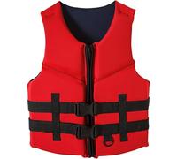 Salvagente per Adulti Salvagente ad Alta galleggiabilità Aiuto al galleggiamento Regolabile per Kayak Paddle Snorkel Sport Acquatici(Red,3XL)