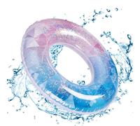 Salvagente per piscina, a prova di perdite, con sfumature di colore glitterato, per l'estate, per giochi al mare e in spiaggia, feste acquatiche, riunioni festive, addio al celibato