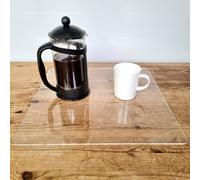 Salvaguardia Del Tavolo Rettangolare Trasparente, Nera O Bianca