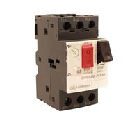 Salvamotore Termico 3P Tripolare per Protezione Motore, Regolabile 1-1.6A 0.75KW, Interruttore Termico Motore 2.5 Moduli DIN, 690V AC Per Monofase e Trifase