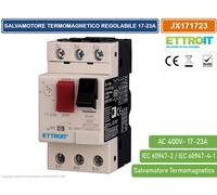 SALVAMOTORE TERMOMAGNETICO REGOLABILE 17-23A TRIFASE GV2 PROTEZIONE MOTORE