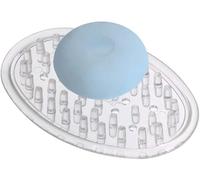 Salvapone in plastica, supporto per bancone bagno, doccia, cucina, 0. 75" X 3. 25" X 4.75", design professionale chiaro