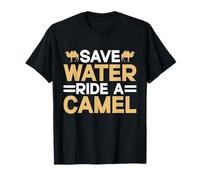 Salvare Acqua Cavalca Un Cammello Maglietta