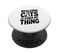 Salvare i gatti è un po 'la mia cosa amante dei gatti PopSockets PopGrip Adesivo