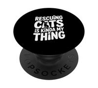 Salvare i gatti è un po 'la mia cosa amante dei gatti PopSockets PopGrip Adesivo
