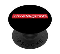 Salvare i migranti Salva tutti gli immigrati PopSockets PopGrip Adesivo