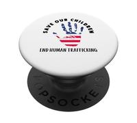 Salvare i nostri bambini camicie - Fine traffico di esseri umani PopSockets PopGrip Adesivo