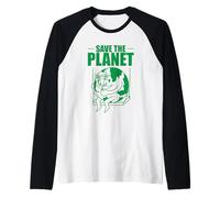 Salvare Il Pianeta, Terra oscillante con Fiori Maglia con Maniche Raglan