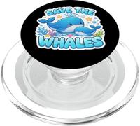 Salvare le balene amante Giornata della Terra Ambiente Ecologia Cute Kid PopSockets PopGrip per MagSafe