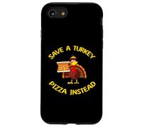 salvare un tacchino mangiare Pizza Invece Turchia giorno ringraziamento bambini Custodia per iPhone SE (2020) / 7/8