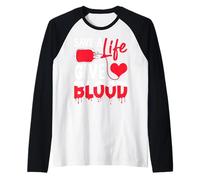 Salvare Una Vita Dare Sangue Maglia con Maniche Raglan