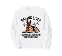 Salvare Vite Pastore Tedesco Aspettando A Casa Felpa