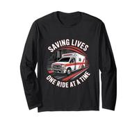 Salvare vite un giro alla volta autista ambulanza Maglia a Manica