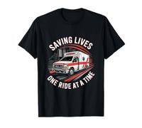 Salvare vite un giro alla volta autista ambulanza Maglietta