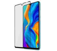 Salvaschermo Huawei P30 Lite Vetro Temperato 9H Trasparente Contorno Nero