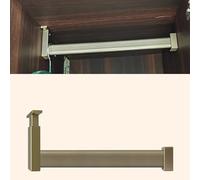 Salvaspazio a forma di L asta per armadio resistente appendiabiti supporto laterale montaggio a soffitto rack per abiti efficienti nization guardaroba.