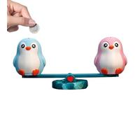 Salvataggio di risparmio per bambini, gemello altalena custode di monete per regali di apprendimento a di compleanno | Figure realizzate in resina ceramica Organizzatore per la