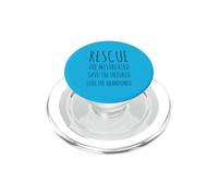 Salvataggio maltrattato Salva ferito Amore Abbandonato Amante degli animali PopSockets PopGrip per MagSafe
