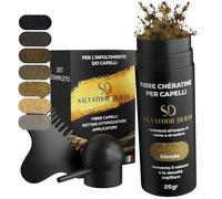 Salvathor Duran - Fibre per capelli 25 g - Dissimula la calvizie - Copre la perdita di capelli, crea volume per capelli per uomini e donne, kit fibra di capelli + pompa + pettine (Blond)