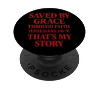 Salvati per grazia, attraverso la fede (Efesini 2-8-9) PopSockets PopGrip Adesivo