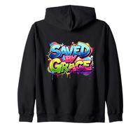SALVATI per Grazia - Christian Graffiti Street Art Felpa con Cappuccio