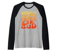 Salvati per Grazia di Dio Donne Cristiane Uomini Maglia con Maniche Raglan