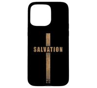 SALVATION - Acts 4:12 No Other Name Cross of Jesus Christ Custodia per iPhone 15 Pro Max