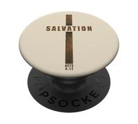 SALVATION - Acts 4:12 No Other Name Cross of Jesus Christ PopSockets PopGrip Adesivo