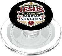 Salvato da Gesù e un incredibile cardiochirurgo Christian Dio PopSockets PopGrip per MagSafe