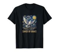 Salvato da Grace Christian Dove Fede Speranza Maglietta