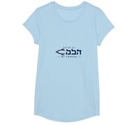 Salvato da Yeshua Christian Faith Inspirational for Men Maglietta, Ragazze, Celeste, XS