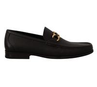 Salvatore Ferragamo Elegant Black Calf Leather Loafers - EU39.5/US5.5